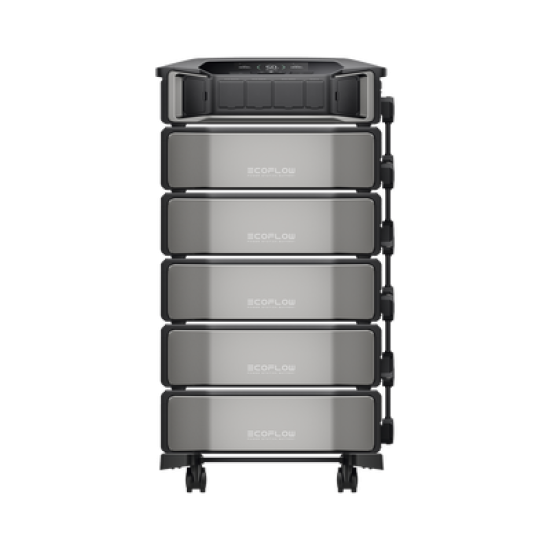 Estación de Energía Delta Pro Ultra 7.2kW para Respaldo Residencial, Incluye Batería de Litio LFP 6kWh (30kWh Totales), Sincronización para Mayor Potencia, Carga Solar Hasta 4000W, Capacidad de Trabajo Online (0ms)