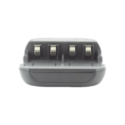 Cargador rápido de 2 compartimientos para baterías Ni-MH; Aplicable en baterías de 9 V /color negro