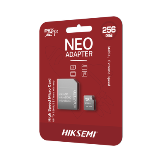 Memoria microSD con Adaptador Ideal para Celular o Tablet / 256 GB / Multipropósito