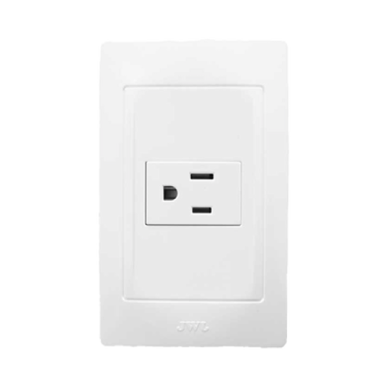 Contacto Sencillo de 127 V~60 HZ 15 A/ Color Blanco.