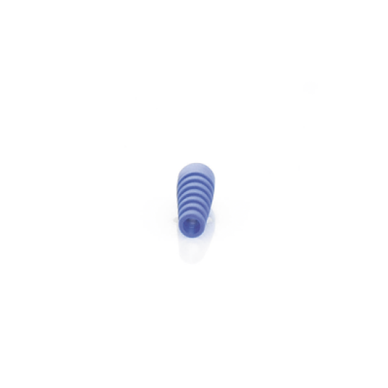 Soporte Azúl de Alivio a Tensión en Conectores y Cables tipo RG-58/U, RG-142/U, LMR-195.