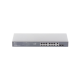 Switch no administrable de 16 puertos 10/100/1000Mbps y PoE af/at, 2 puertos SFP hasta 250W.
