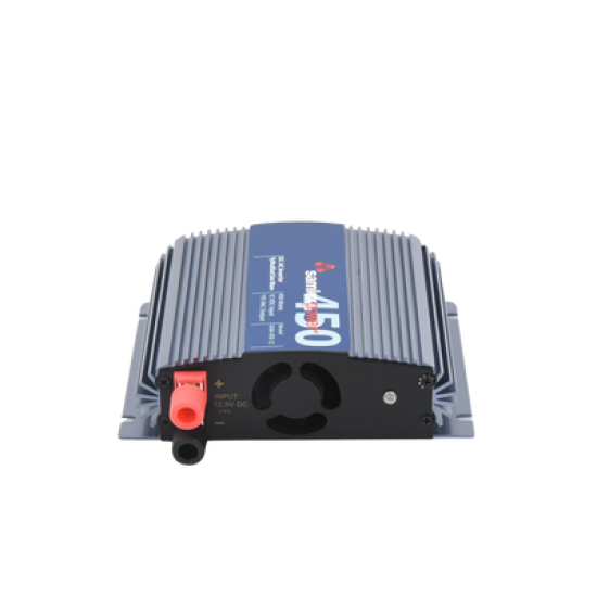 Inversor de Corriente Onda Modificada (CD-CA). Potencia Nominal 450 W, Ent:12Vcc, Sal: 115Vca 60 Hz.