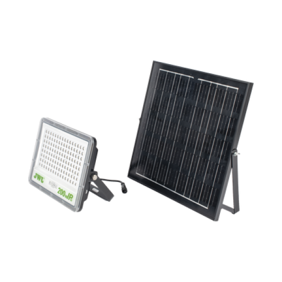 Reflector con Panel Solar 200 W /  Batería 3.2  V CD / T.C.C. 6 500 K / IP66.