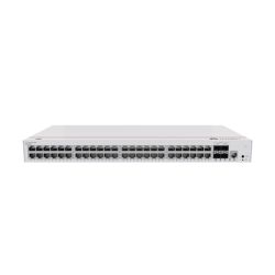Switch de Distribución/Core Gigabit Administrable PoE Capa 3 / 48 puertos 10/100/1000 Mbps (PoE) / 4 Puertos 10GE SFP+ Uplink / ERPS / Rutas Estáticas / iStack / PoE Perpetuo / 380W / Administración Nube Gratis