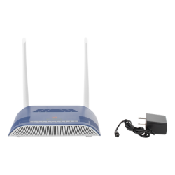 ONU Dual GPON/EPON con Wi-Fi en 2.4 GHz + 1 puerto SC/APC + 1 puerto LAN Gigabit + 1 puerto LAN Fast Ethernet + 1 puerto FXS + 1 puerto CATV, hasta 300 Mbps vía inalámbrico