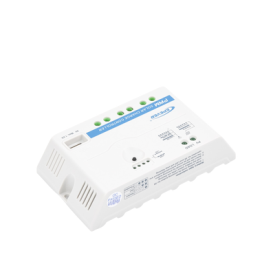 Controlador Solar PWM 12/24 V 20 A, Salida USB
