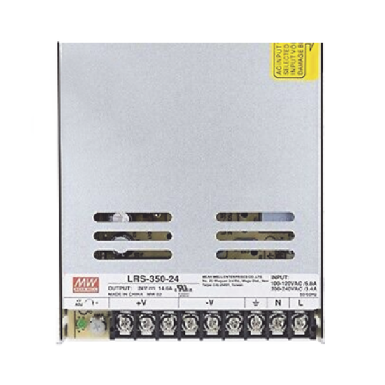 Fuente de Poder Industrial Conmutada 350W de Potencia, 24Vcc, 14.6A