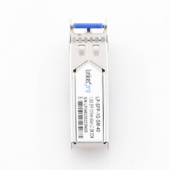 Transceptor Óptico SFP (Mini-Gbic) / Monomodo 1310 nm / 1.25 Gbps / 1000BASE-EX / Conectores LC/UPC Dúplex / DDM / Hasta 40 km 