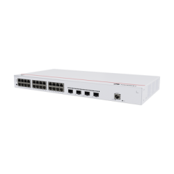 Switch de Distribución/Core Gigabit Administrable  Capa 3 / 24 puertos 10/100/1000 Mbps  / 4 Puertos 10GE SFP+ Uplink / ERPS / Rutas Estáticas / iStack / Administración Nube Gratis