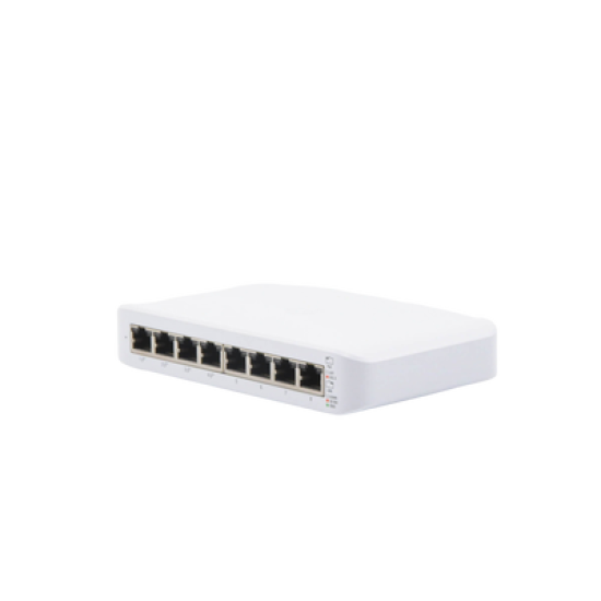 Switch UniFi Lite Administrable PoE de 8 Puertos 10/100/1000 Mbps (4 puertos 802.3af/at), 52 W 