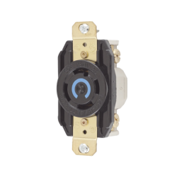 Receptáculo con Bloqueo de Media Vuelta Industrial 20 A 125/250 V CA / 3 Polos 4 Hilos / Nema L14-20R.