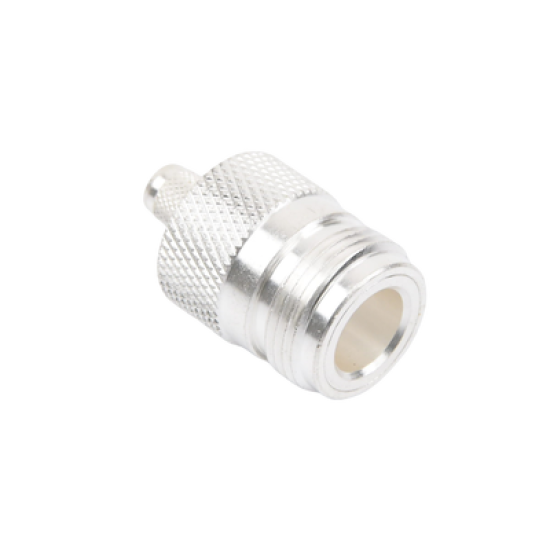 Conector N Hembra, de Anillo Plegable para Cables LMR-240, RG-8/X, 9258, Niquel/Oro/Teflón.