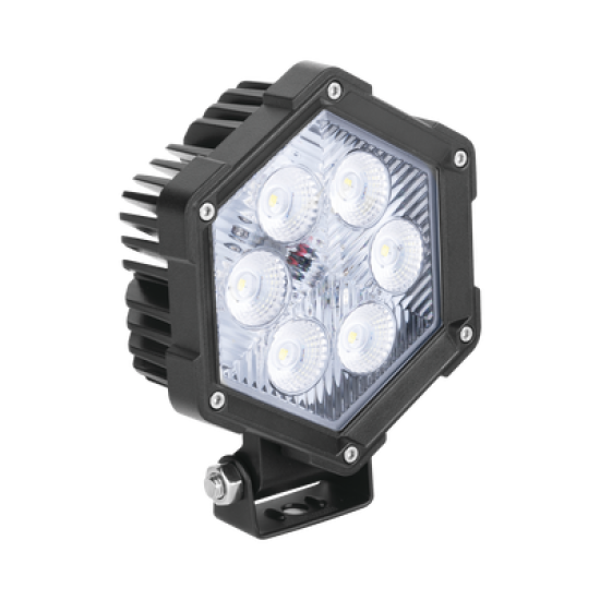 Luz de Trabajo Ultra brillante, 6 Led, 2200 Lumenes, 30 watts, 12-24 Vcc