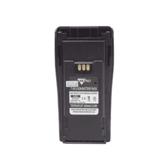 Batería de Li-Ion, 2500 mAh. Para radios EP-450/ DEP 450/CP200/CP250/PR400/GP3388/CP080/150/200.(incluye clip)