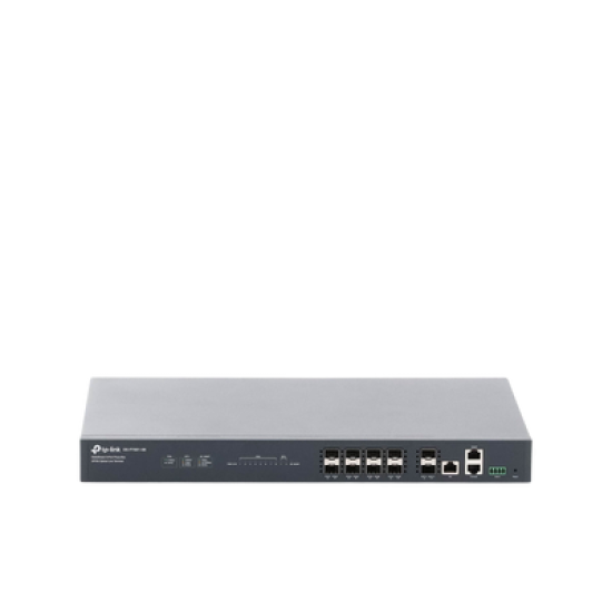 Deltra Stream - OLT de 8 Puertos GPON  / Conexión Hasta 1,024 ONUs / 1 Puerto Gigabit RJ45 Uplink / 2 Puertos SFP+ 10GbE Uplink / Fuentes Redundantes AC-AC (incluidas) /  Administración desde la Nube Sin Costo (DPMS)