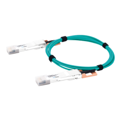 Cable AOC QSFP-DD de 400 Gbps a 400 Gbps / Cable de fibra óptica Activo / Longitud: 1 metro 