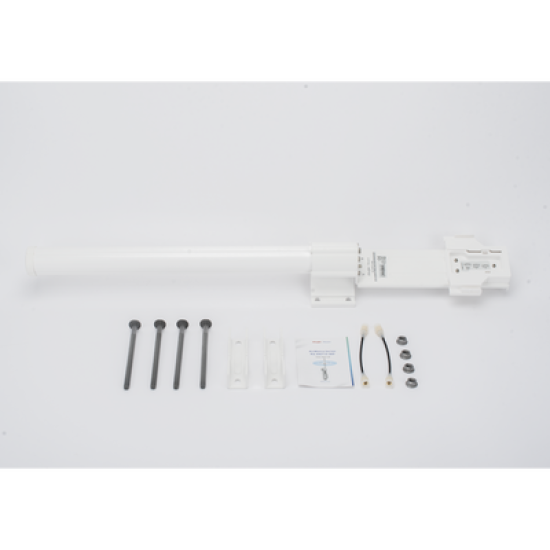 Antena Omnidireccional de 360° AirMetro con 13 dBi en Banda 5Ghz (5150-5850 Mhz) Slant 90° Compatibilidad Multi-Marca para enlaces Multipunto, Conectores SMA Hembra Inverso.