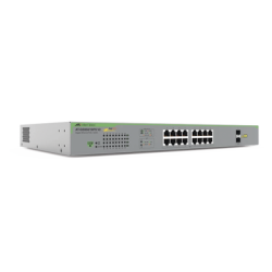 Switch PoE+ Gigabit WebSmart de 16 puertos 10/100/1000 Mbps (2 x Combo) + 2 puertos gigabit SFP (Combo), 185 W