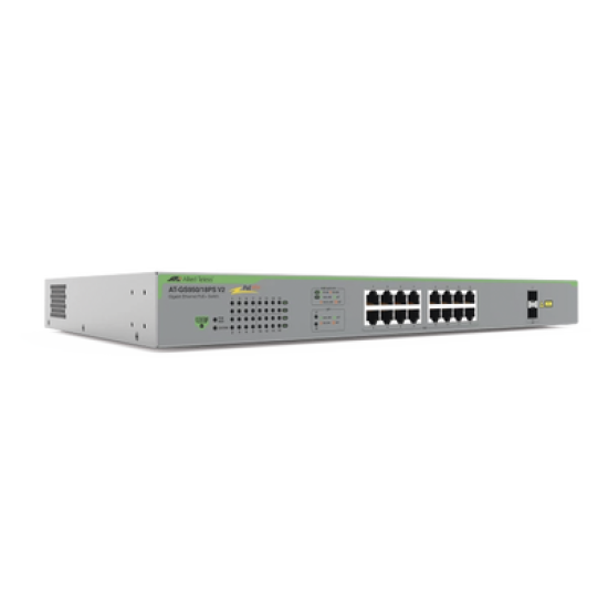 Switch PoE+ Gigabit WebSmart de 16 puertos 10/100/1000 Mbps (2 x Combo) + 2 puertos gigabit SFP (Combo), 185 W