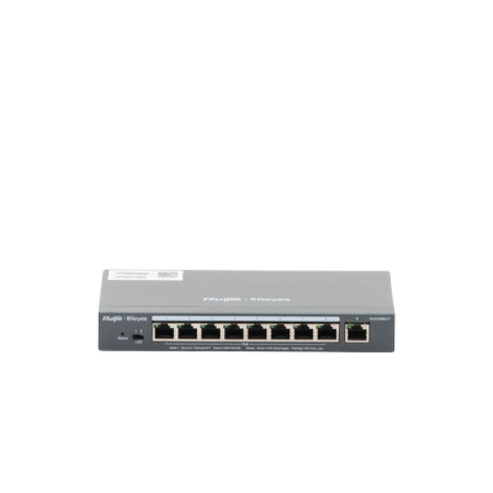 Switch Administrable 8 Puertos PoE+ 802.3af/at Gigabit, gestión gratuita desde la nube, 120w