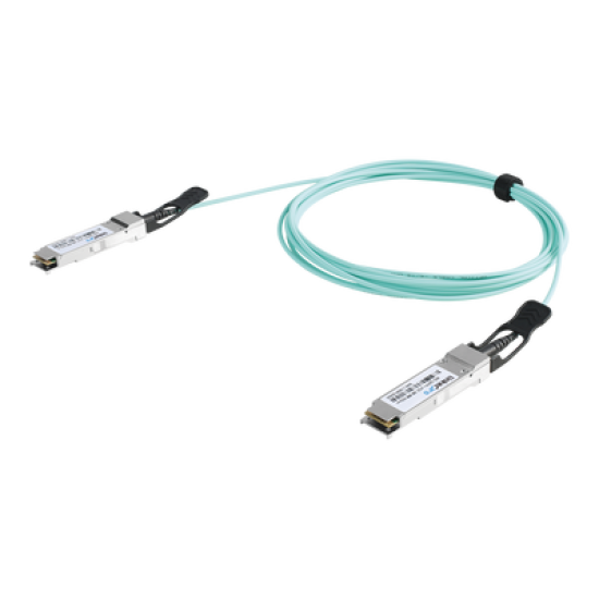 Cable AOC QSFP+ de 40 Gbps a 40 Gbps / Cable de fibra óptica Activo / Longitud: 3 metros 