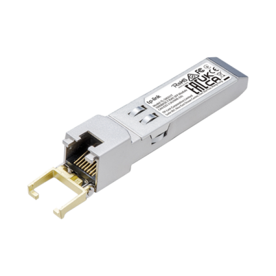 Transceptor mini-GBIC SFP RJ45 / Admite 1000BASE-T / Hasta 100 metros / Conector RJ45 (1G)