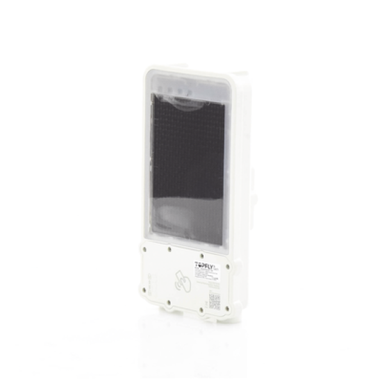 Rastreador satelital 4G LTE /Candado inteligente de seguridad para cajas de tractocamión / carga solar / desbloqueo local (RFID) y remoto / fijación magnética / alarma anti sabotaje/ Batería de 14,400 mAh