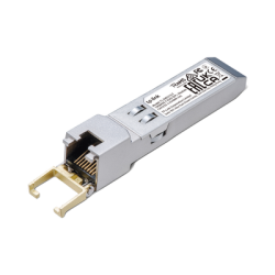 Transceptor mini-GBIC SFP+ RJ45 / Admite 10GBASE-T, 5GBASE-T, 2.5GBASE-T, 1000BASE-T y 100BASE-TX /  Distancia Hasta 30 metros / Conector RJ45 (10G)