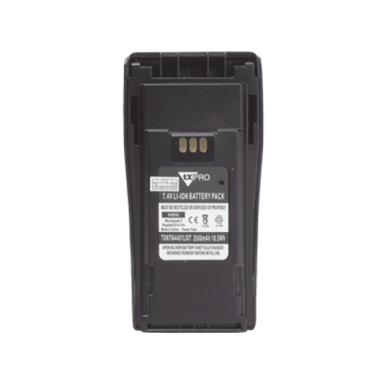 Batería de Li-Ion, 2500 mAh. Para radios EP-450/ DEP 450/CP200/CP250/PR400/GP3388/CP080/150/200.(incluye clip)