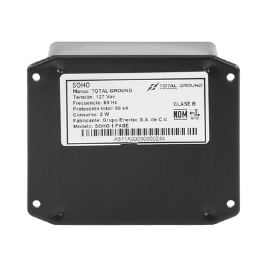 Supresor de Trasientes Clase B para Aplicaciones Residenciales, 1 Fase, 3 Hilos, 120 Vca.