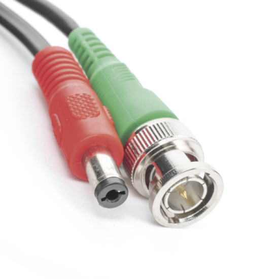 Cable coaxial ( BNC RG59 ) + Alimentación / SIAMÉS / 20 Metros / Aleación Cobre + Aluminio CCA / Para Cámaras 4K  / Uso interior y exterior