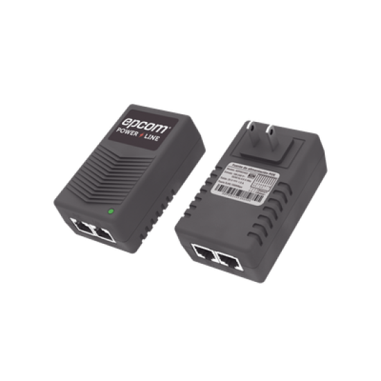 Adaptador de pared / Inyector PoE / 24 Vcc / 1 A / Controlado por chip IC / Protección contra OV, OC, SC, UV/  Fácil de instalar