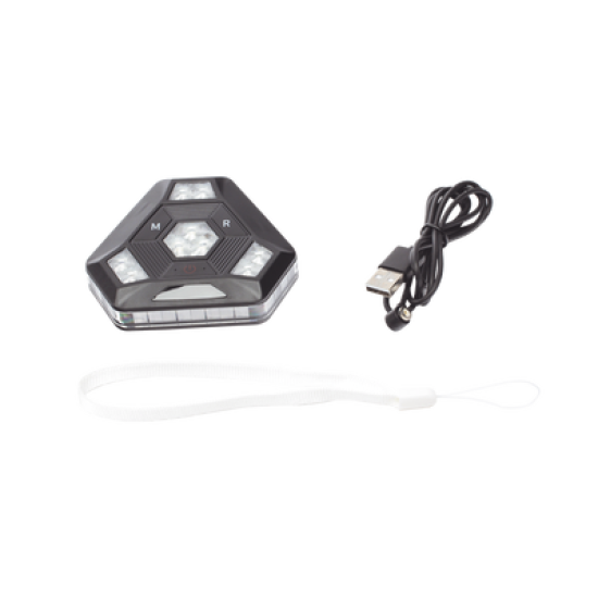 Luz Auxiliar Rojo/Azul Ultra Brillante Para Automóviles, Motocicletas y Bicicletas Con Montaje Magnético