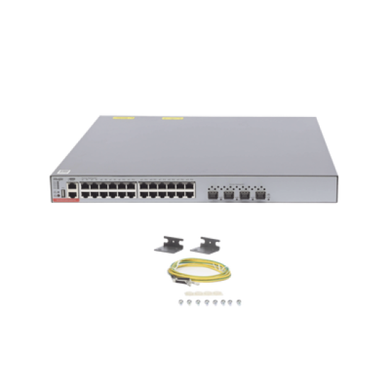 Switch Core Administrable Capa 3 con 8 puertos Gigabit, 24 SFP y 8 SFP+ Combo para fibra 10Gb, gestión gratuita desde la nube.