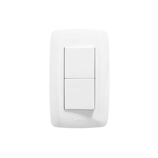 Apagador Duplex de 10 A / 127 V CA ~60 HZ  / Color Blanco.