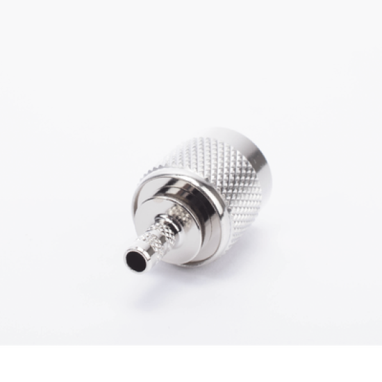 Conector TNC Macho de Anillo plegable  para cables RG-174/U, BELDEN 8216.