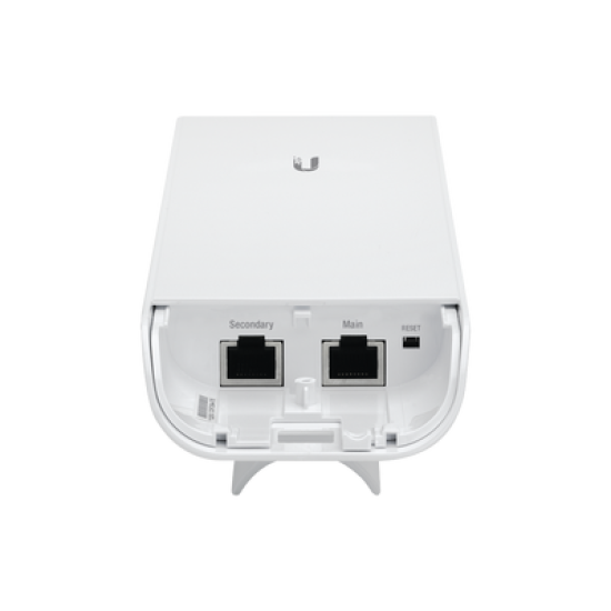 NanoStation airMAX M2 CPE,  hasta 150 Mbps, frecuencia 2 GHz (2412-2462 MHz) con antena integrada de 11 dBi