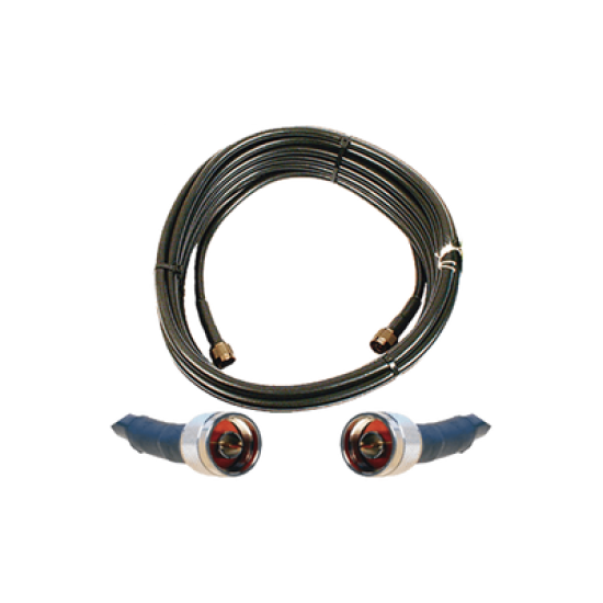 Jumper Coaxial de 50 Ohm con Cable Wilson-400 | Conector N Macho en los extremos | 15.24 metros de longitud.