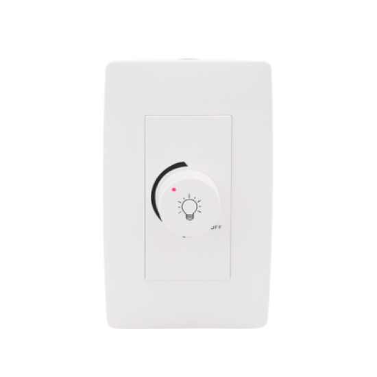 Dimmer Rotativo para Lámpara Incandescentes / 300 W 127 V CA / Color Blanco.