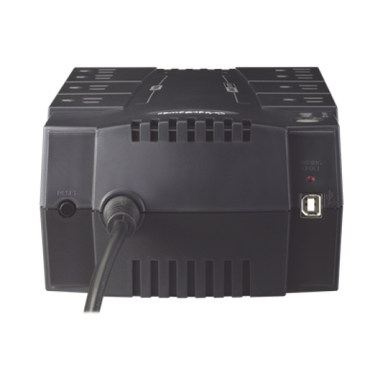 UPS de 425 VA/255 W, Topología Standby, Entrada 120 Vca NEMA 5-15P, Tipo Gabinete Compacto, Con 8 Tomas NEMA 5-15R