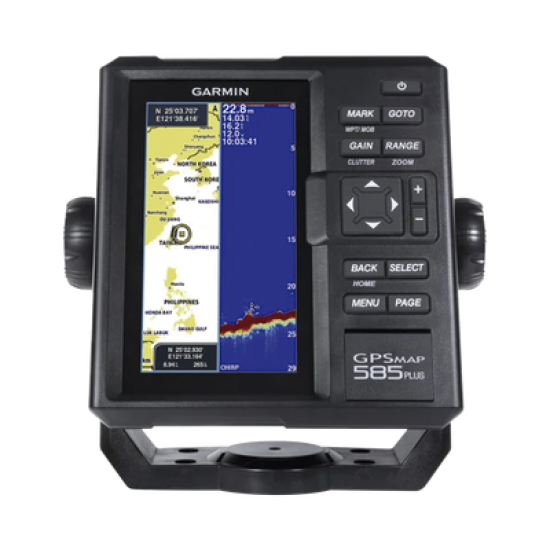 Ecosonda de pesca semi comercial con salida de 600 W, trabaja en frecuencia 50/77/200 kHz