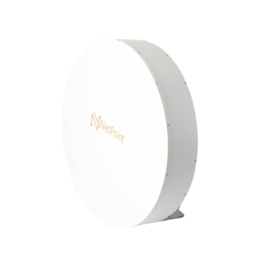 Antena de parabola profunda, blindada, con supresión al ruido de 4 ft, 4.9-6.4 GHz, Ganancia 37 dBi con SLANT de 45 ° y 90 °, ideal para hasta 100 km, Conectores N-hembra, montaje con alineación milimétrica.