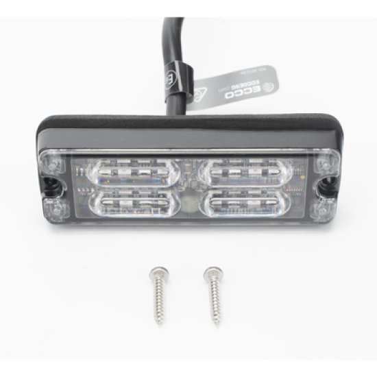 Luz Perimetral, 12 LED Ultra Brillantes, Color Rojo / Azul