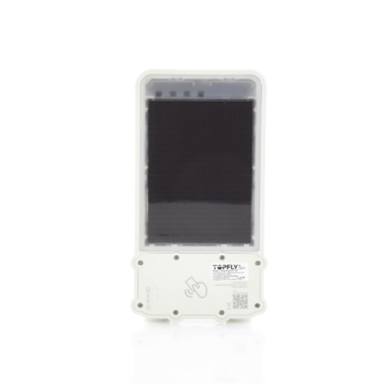 Rastreador satelital 4G LTE /Candado inteligente de seguridad para cajas de tractocamión / carga solar / desbloqueo local (RFID) y remoto / fijación magnética / alarma anti sabotaje/ Batería de 14,400 mAh