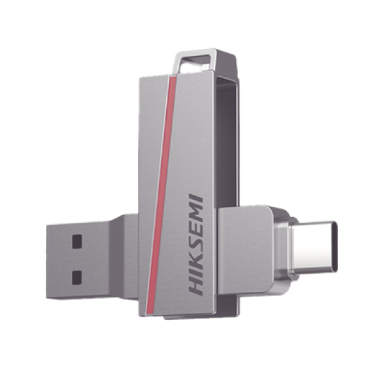 Memoria USB Dual de 128 GB / USB-C y USB-A / Transferencia de Alta Velocidad / Metálica / Compatible con Dispositivos Móviles, Windows, Mac y Linux