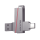 Memoria USB Dual de 128 GB / USB-C y USB-A / Transferencia de Alta Velocidad / Metálica / Compatible con Dispositivos Móviles, Windows, Mac y Linux