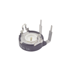 Potenciómetro de Carbón, 2.5 k Ohm, 0.25 Watt, 15 mm, Ajuste Vertical.