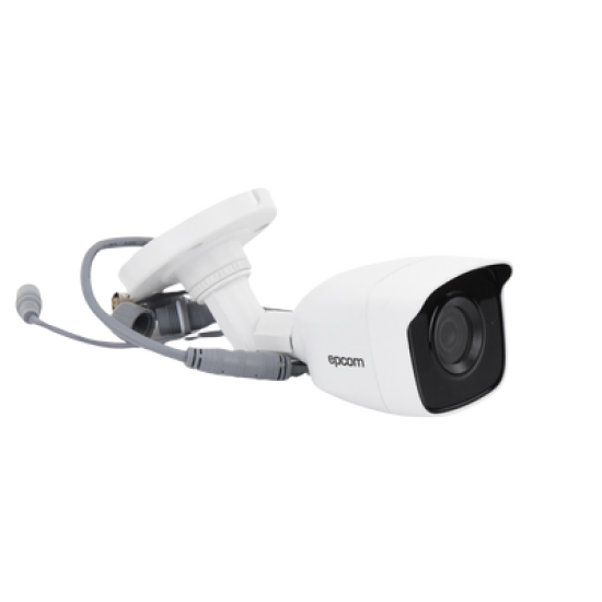 Bala TURBOHD 5 Megapíxel / Lente 2.8mm (85° de Visión) / Exterior IP66 / IR EXIR 20 mts / TVI-AHD-CVI-CVBS / Metal 