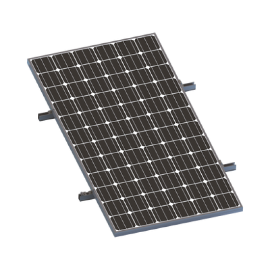 Kit De Minirieles Para Panel Solar Arreglo 1X1 Para Instalación Plano En Lámina